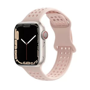 Ремешок Hoco WA08 Flexible series honeycomb silicone strap(42/44/45/49mm) [Pink-Sand]